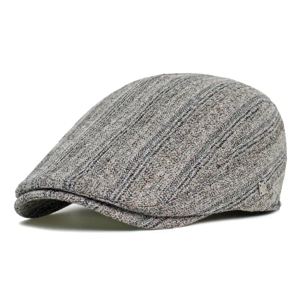 César | Gorra Lino a Rayas