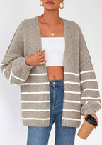 Womens Oversized Cardigan Sweaters Fall Long Lantern Sleeve Knit
