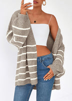 Womens Oversized Cardigan Sweaters Fall Long Lantern Sleeve Knit