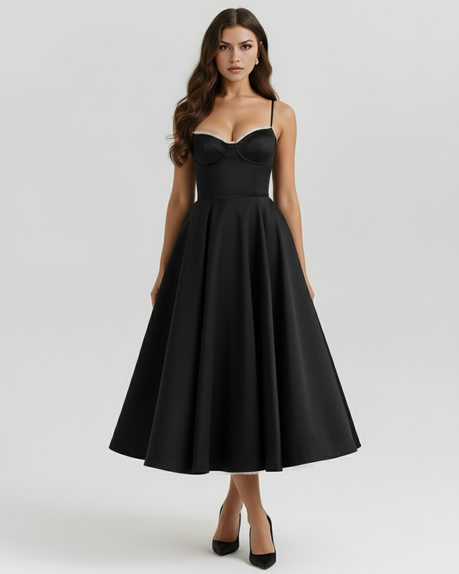Selene | Falda midi vaporosa