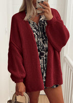 Womens Oversized Cardigan Sweaters Fall Long Lantern Sleeve Knit