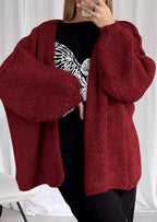 Womens Oversized Cardigan Sweaters Fall Long Lantern Sleeve Knit