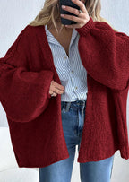 Womens Oversized Cardigan Sweaters Fall Long Lantern Sleeve Knit