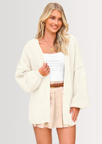 Womens Oversized Cardigan Sweaters Fall Long Lantern Sleeve Knit