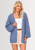 Womens Oversized Cardigan Sweaters Fall Long Lantern Sleeve Knit
