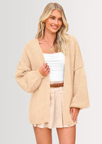 Womens Oversized Cardigan Sweaters Fall Long Lantern Sleeve Knit