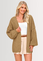 Womens Oversized Cardigan Sweaters Fall Long Lantern Sleeve Knit