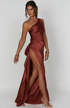 Grace | Elegant Long Slip GownSatin Maxi Dress