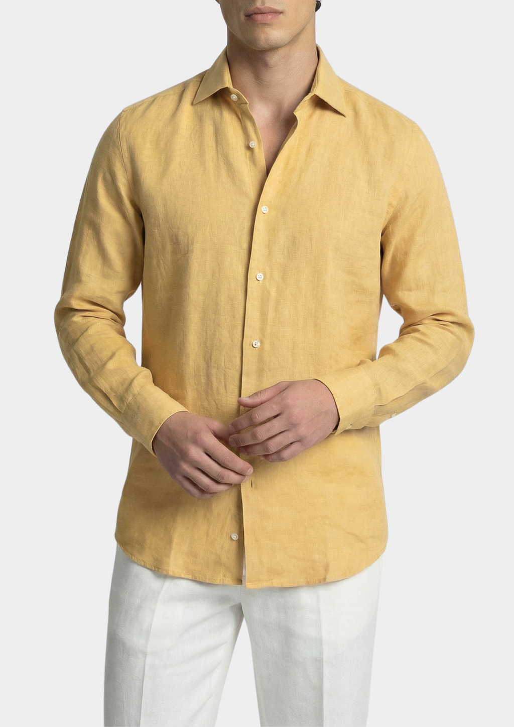 Camisa costera de Portofino - Amarillo