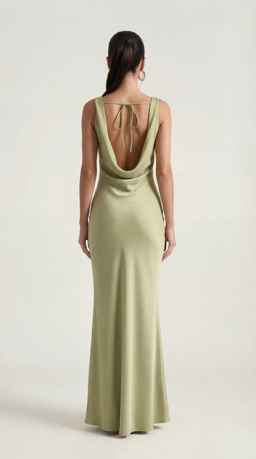 Nora | Elegant Backless Sophisticated Satin Halter Maxi Dress