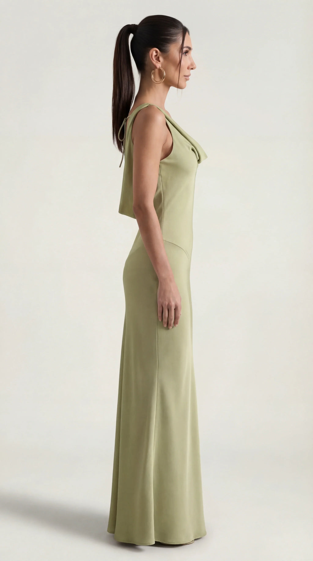 Nora | Elegant Backless Sophisticated Satin Halter Maxi Dress