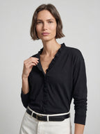 Indie | Blusa con volantes y cuello en V