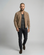 Adrián – Abrigo bomber premium de Terciopelo