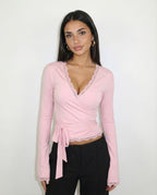 ARIA | Lace Wrap Top 