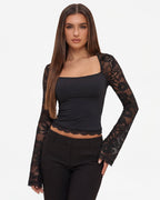 Lace Affair Long Sleeve Top