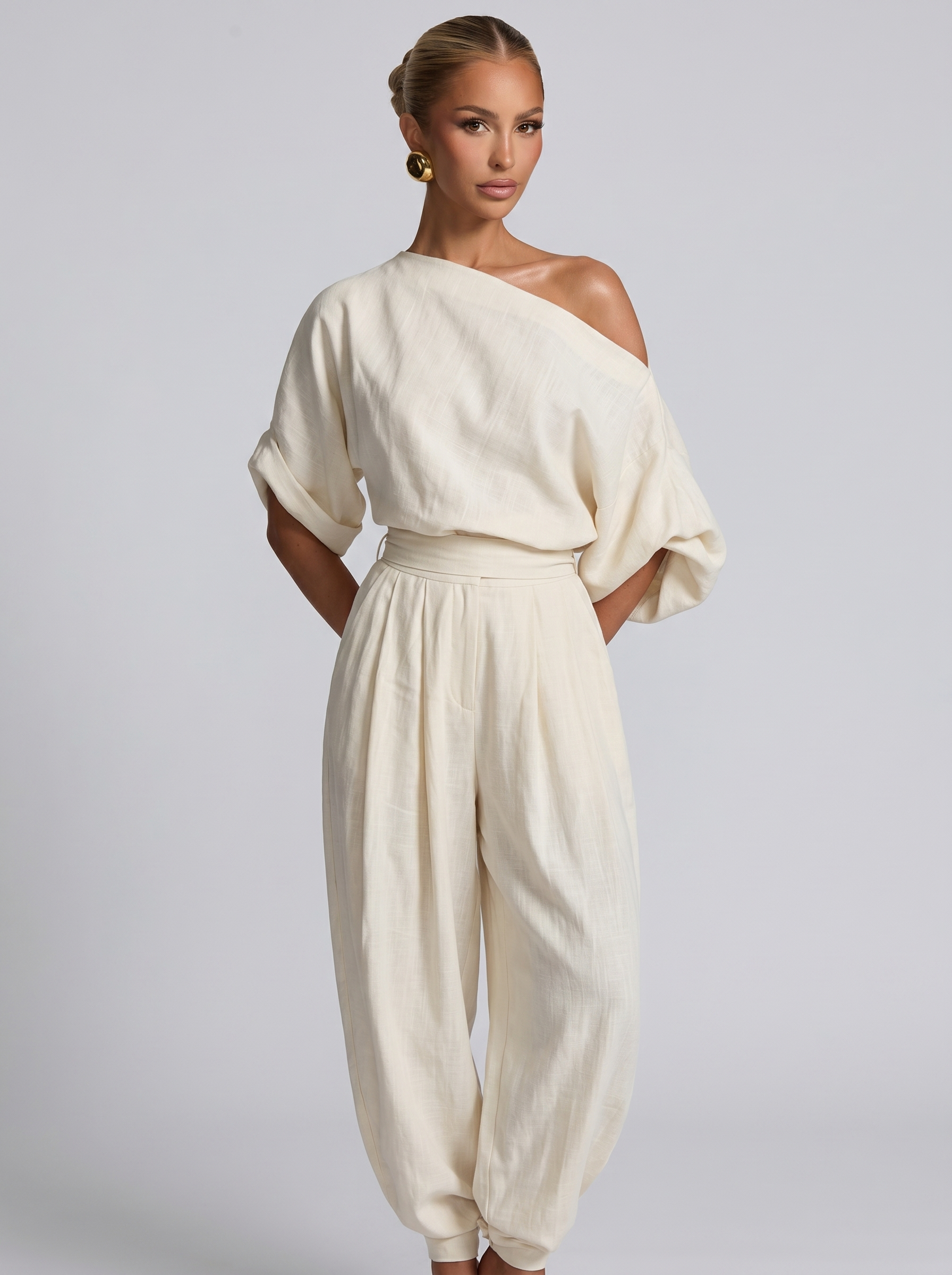 Conjunto de Lino Off-white