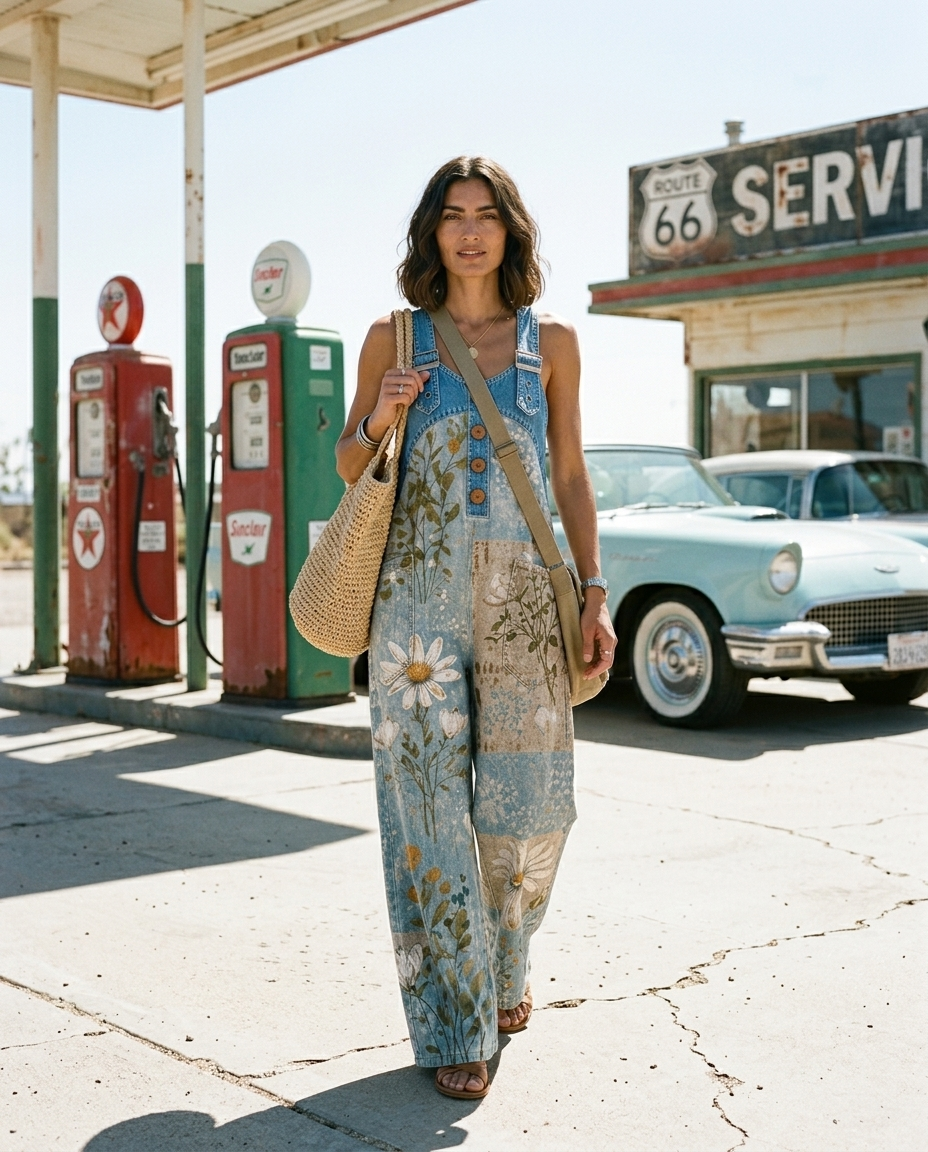 Luna Mono Floral Vintage - look Eclora