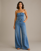 Mono Azul Sculpt Strapless - Eclora