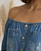 Alma Mono Escote Bardot - detalle