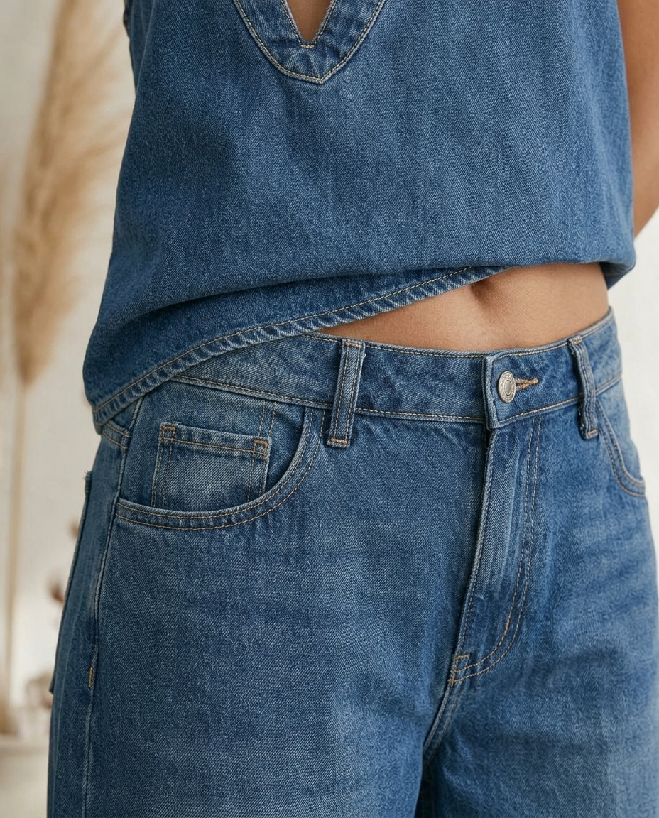 Ariadna Conjunto Azul Verano - detalle
