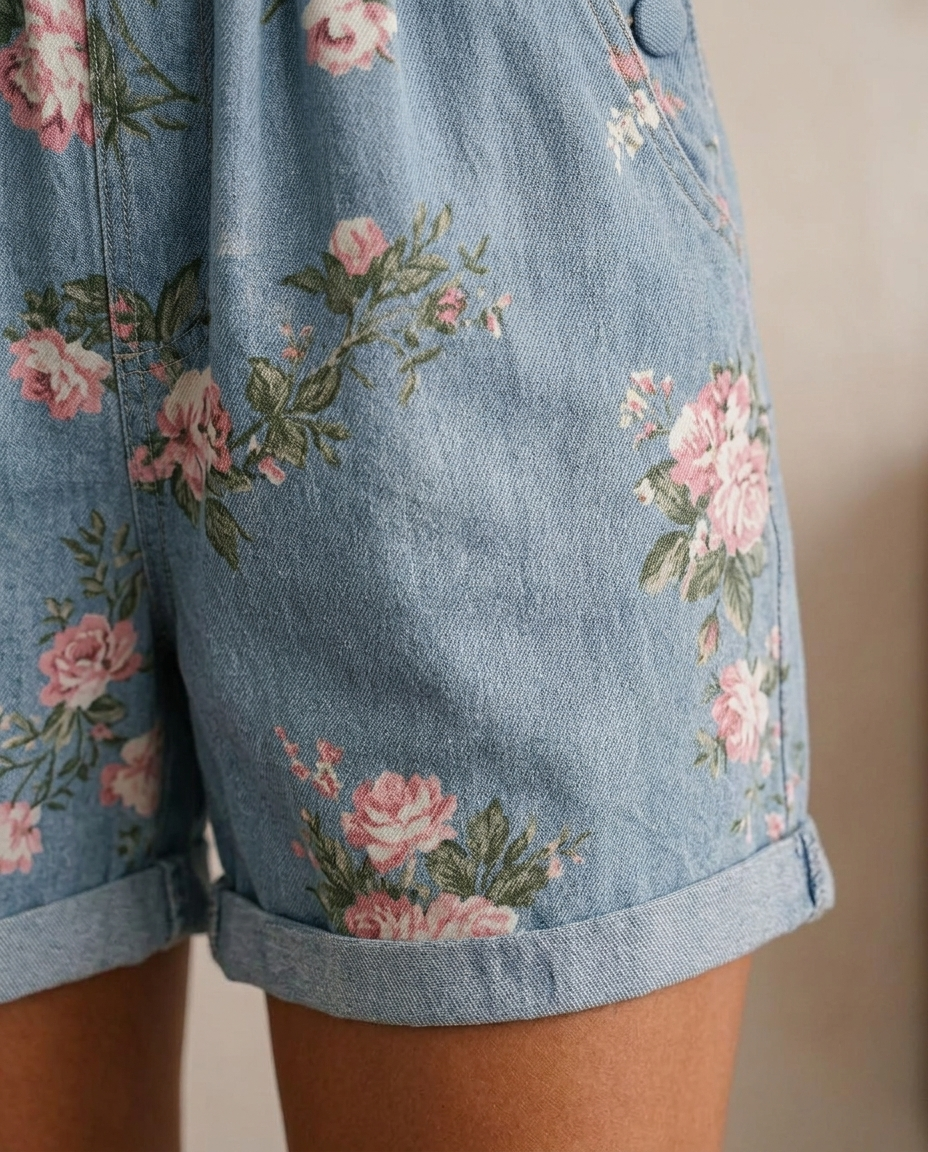 Gloria Mono Corto Floral - detalle estampado