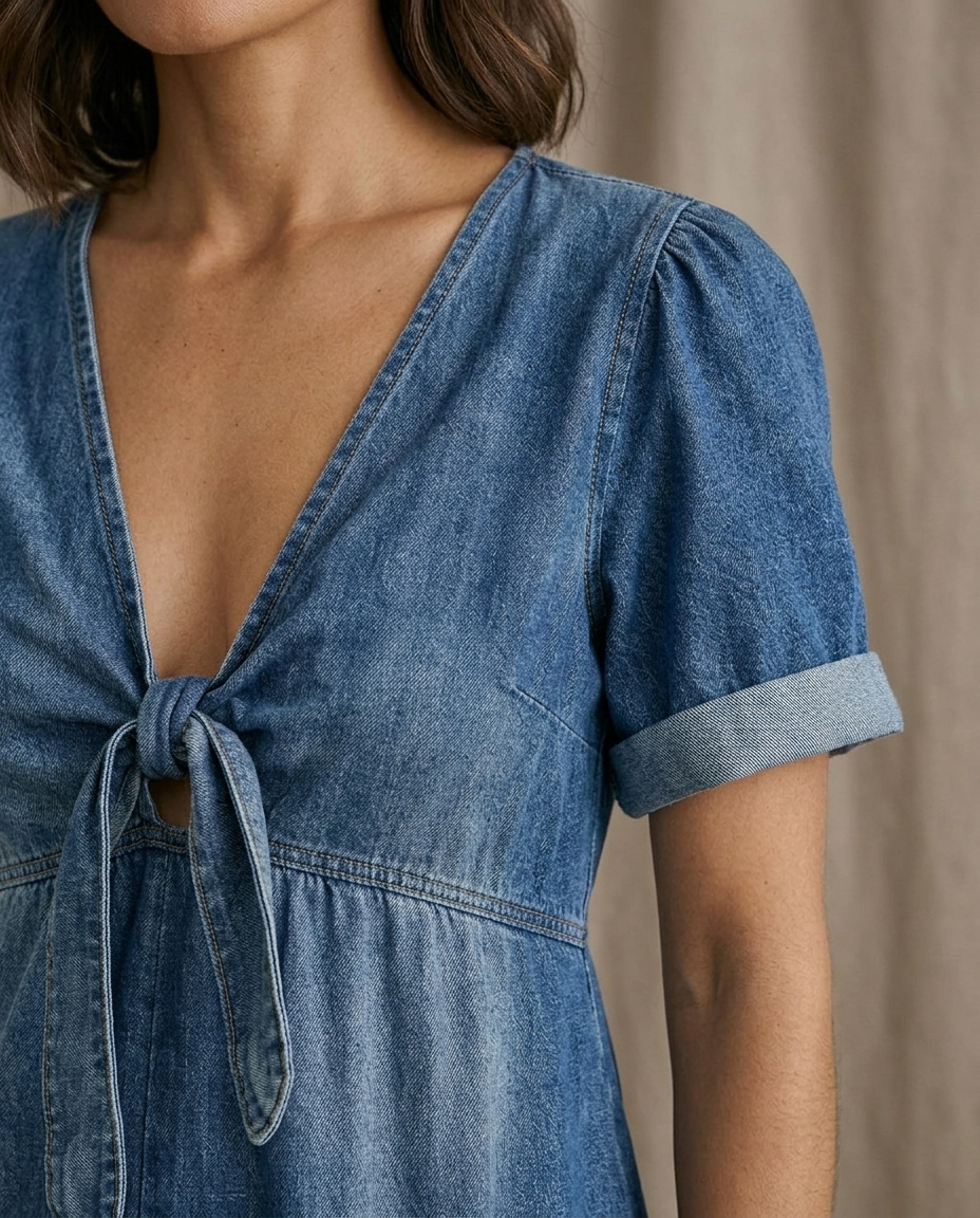 Lola Mono Escote en V - detalle