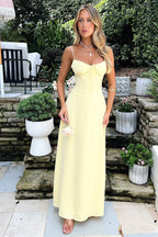 Mia | Sweetheart Tie-Front Flowy Maxi Dress