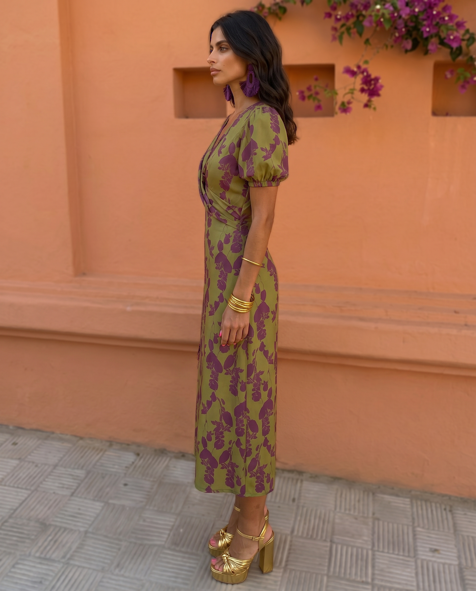 Andrea | Vestido primaveral estampado