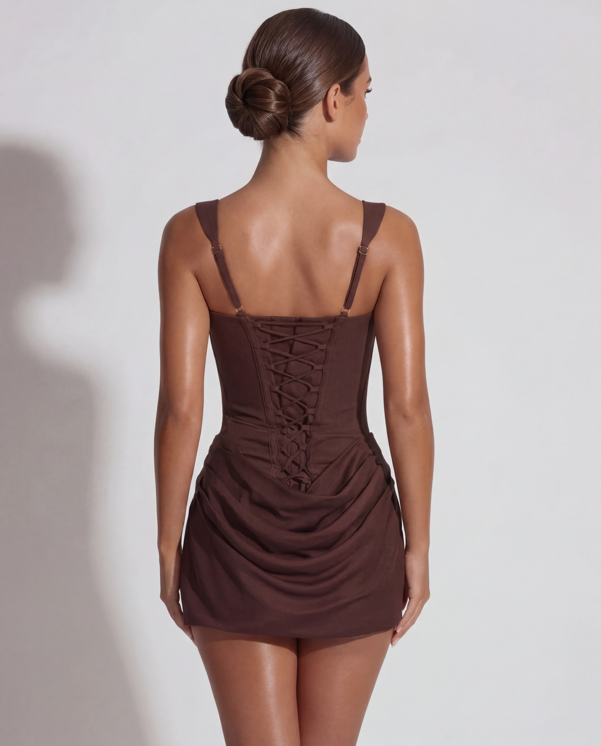 Hazel | Hazel Sculpted Black Mini Dress