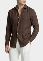 Camisa Costera de Portofino - Marrón Oscuro