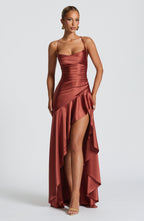 Samira | Vestido con volantes bajos