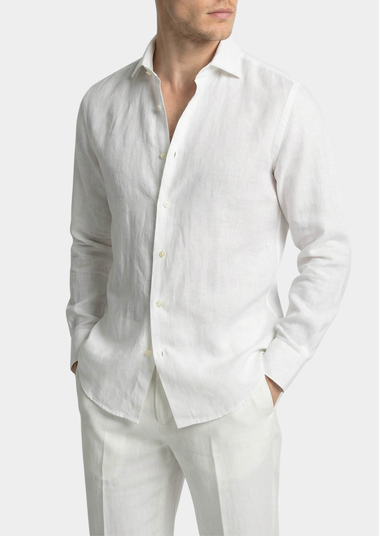 Camisa costera de Portofino - blanca